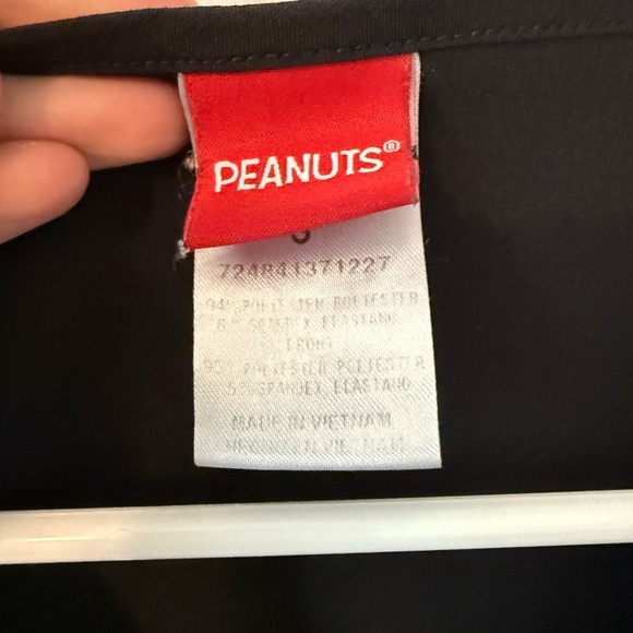 Peanuts Snoopy Halloween Scrub Top - Picture 3 of 4